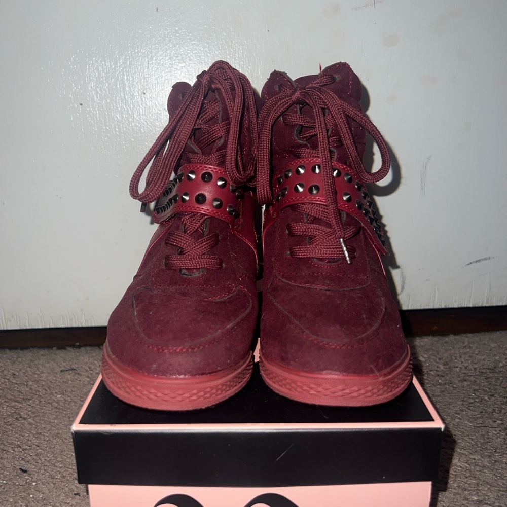 Designer Platform Studded Shoes View 2
